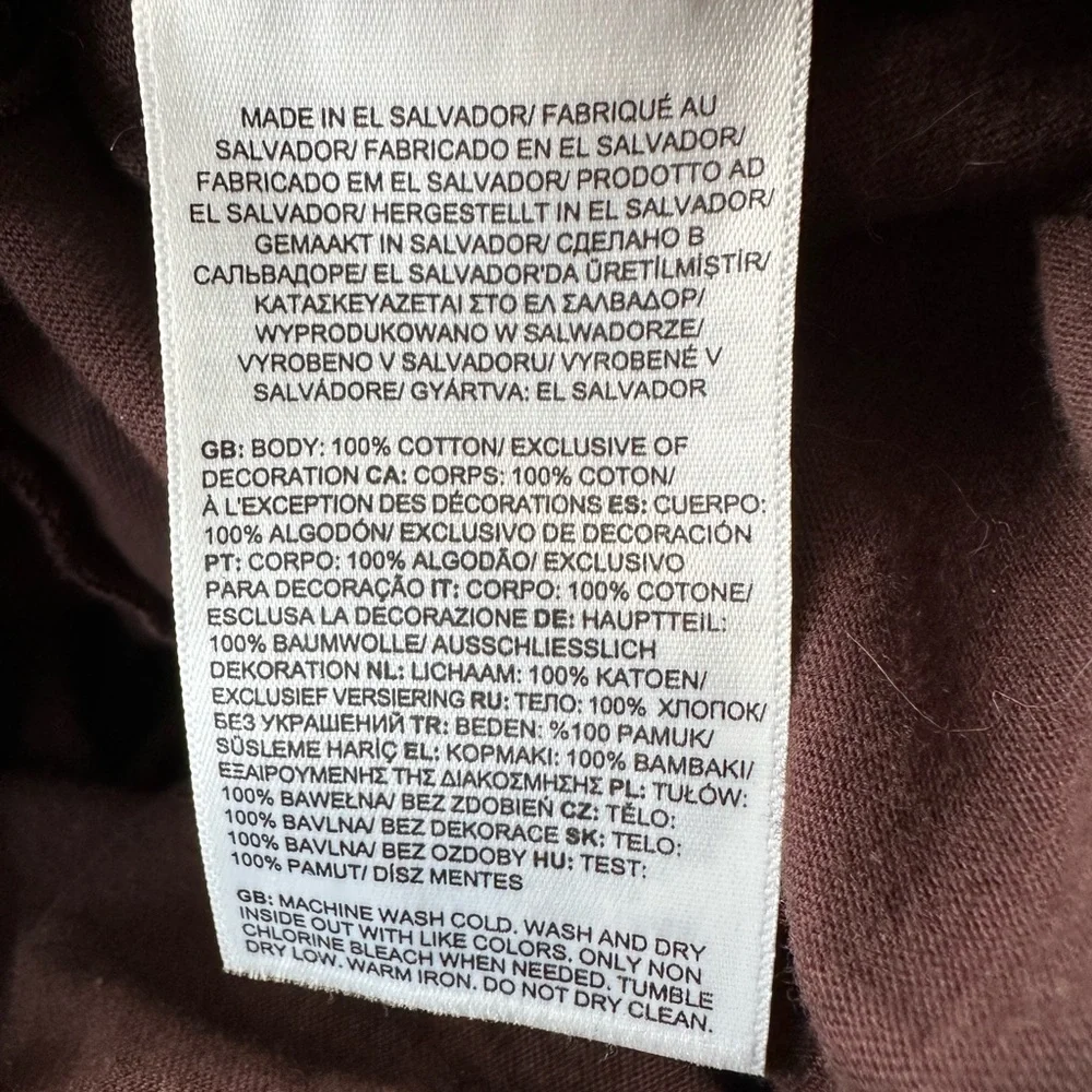 The North Face Brown Long Sleeve Tee shirt Size Large